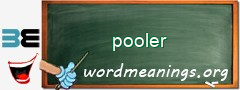 WordMeaning blackboard for pooler